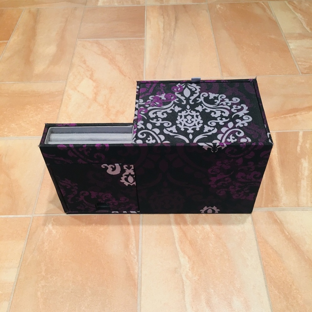Paisley Fabric Covered Jewelry Organizer Drawers - Picture 3 of 3